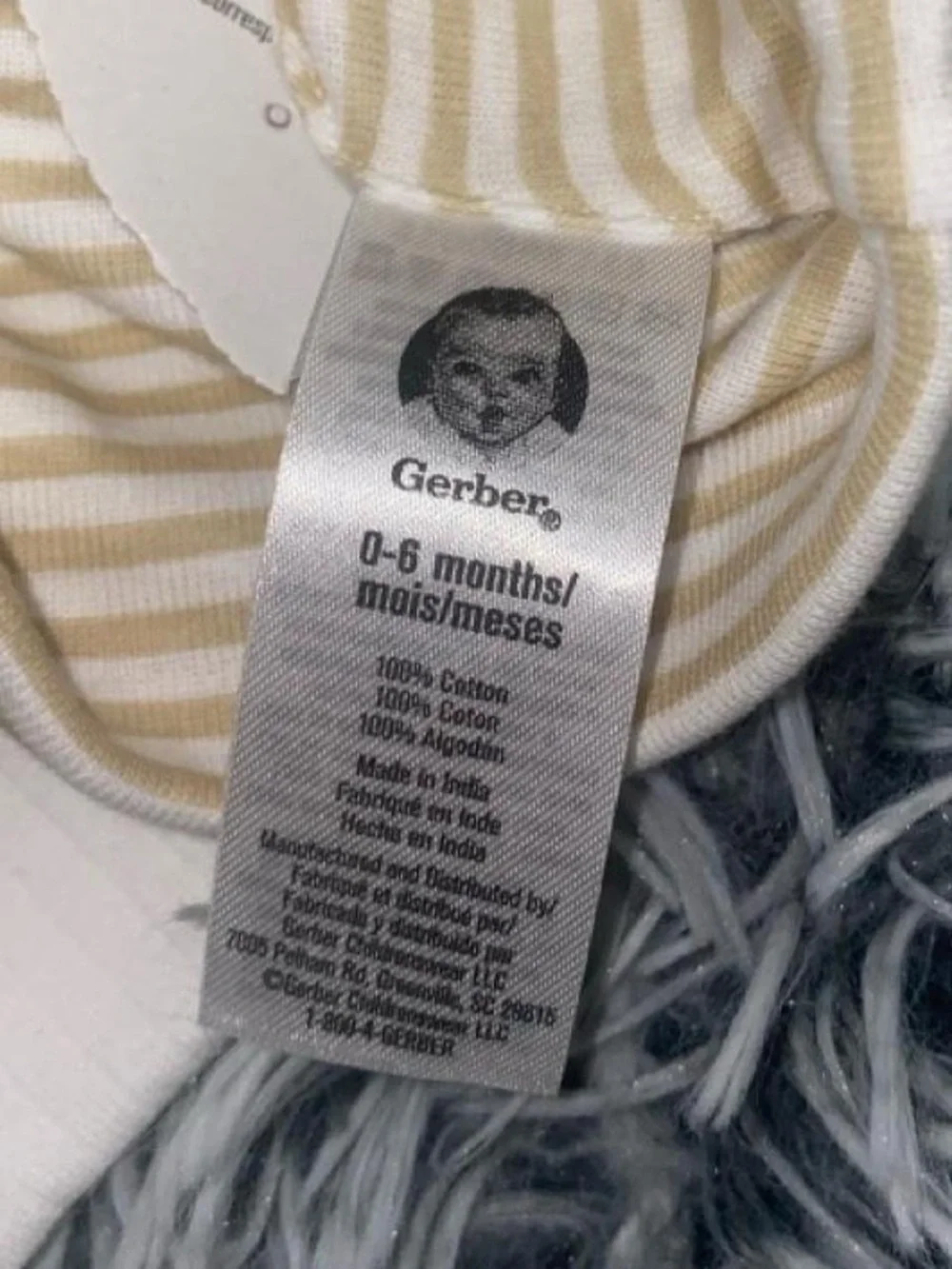 Gerber baby 100% Cotton mittens & beanies